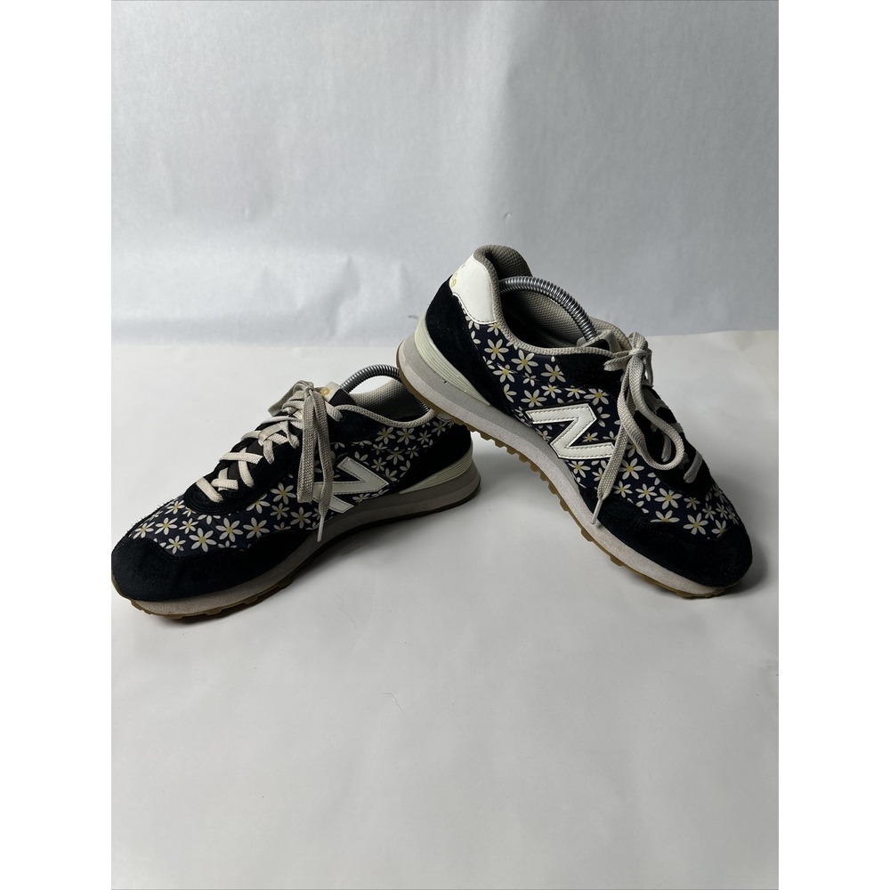 New Balance WL515FO3 Daisy Floral Pattern Black White Sneakers Womens Size 11B